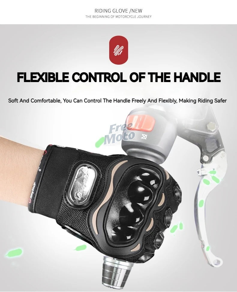 Knight Motorcycle Racing Gloves Motorcross Motorbike Cycling Gloves with Protective gear for honda Kawasaki yamaha