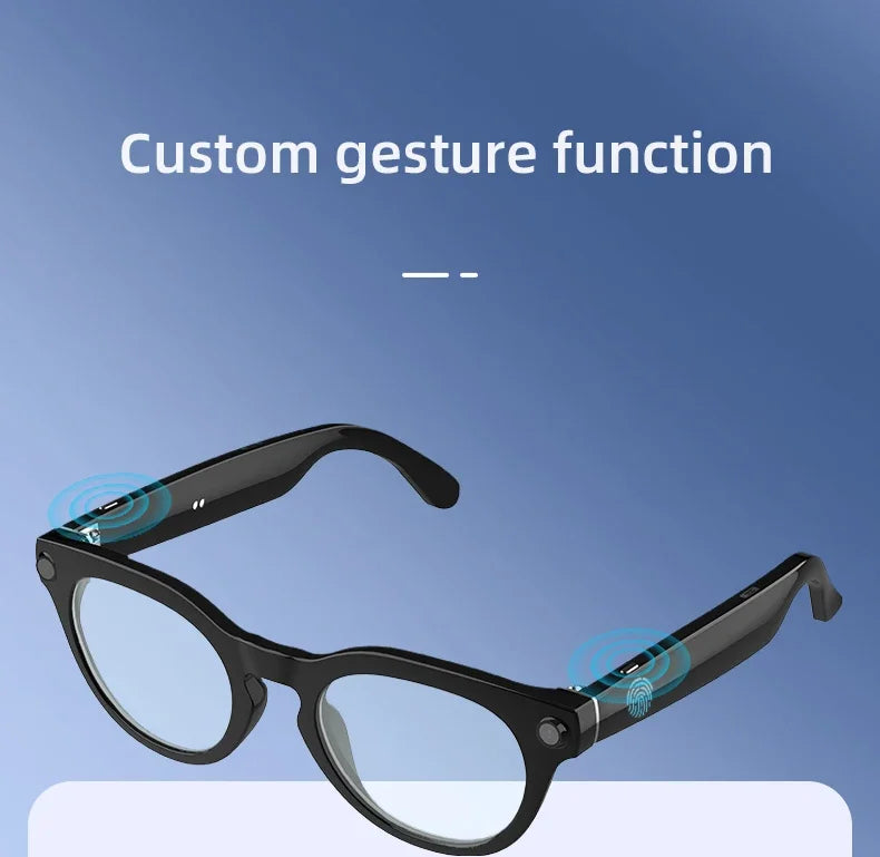 V03 AI Glasses Real Time Translation Multi-Language Chat  Music Call WiFi Upload Pictures Videos Smart Glasses with Camera