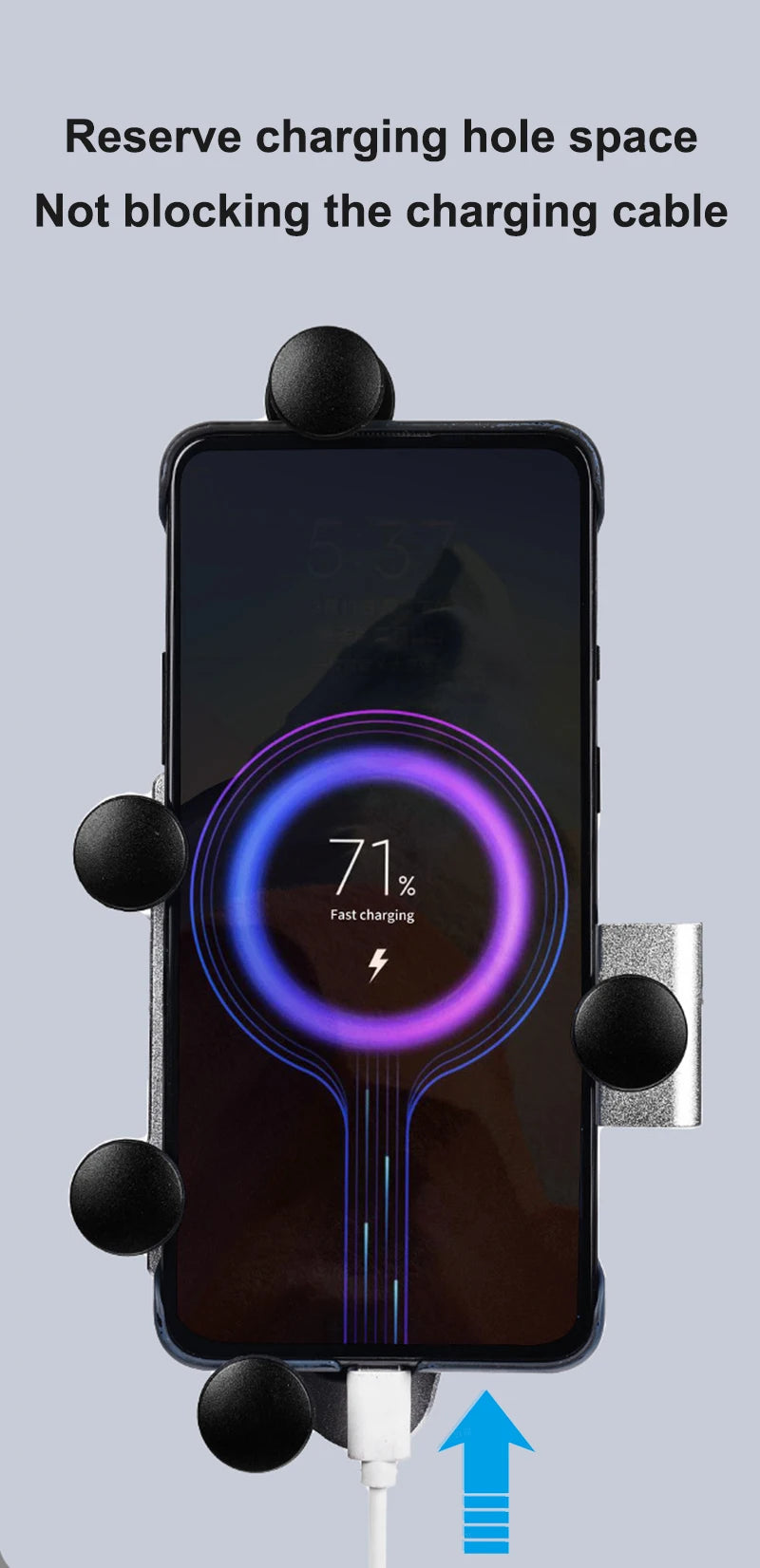 Shock-Absorbing Phone Holder for Motorcycle Bicycle 2024 Upgraded Alloy Rotary Adjustment Mobile Phone Navigation Bracket