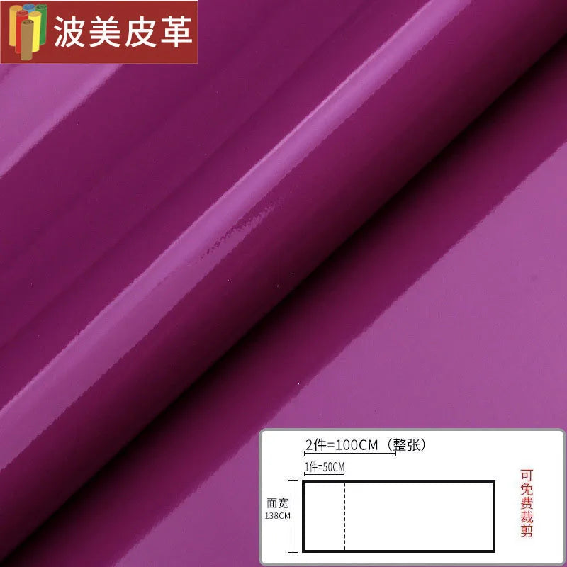 Pvc Patent Leather Fabric By The Meter for Jacket Skirt Bag Clothes Diy Sewing Cloth Waterproof Slightly Hard Wearable Glossy