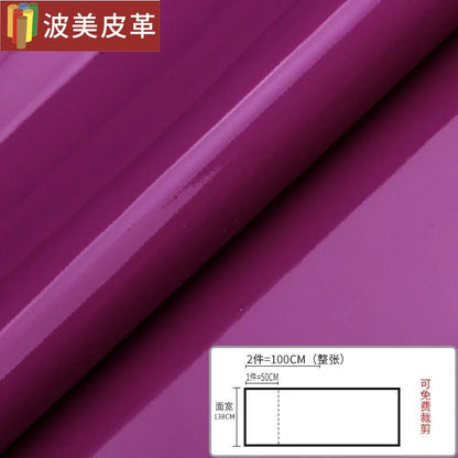 Pvc Patent Leather Fabric By The Meter for Jacket Skirt Bag Clothes Diy Sewing Cloth Waterproof Slightly Hard Wearable Glossy
