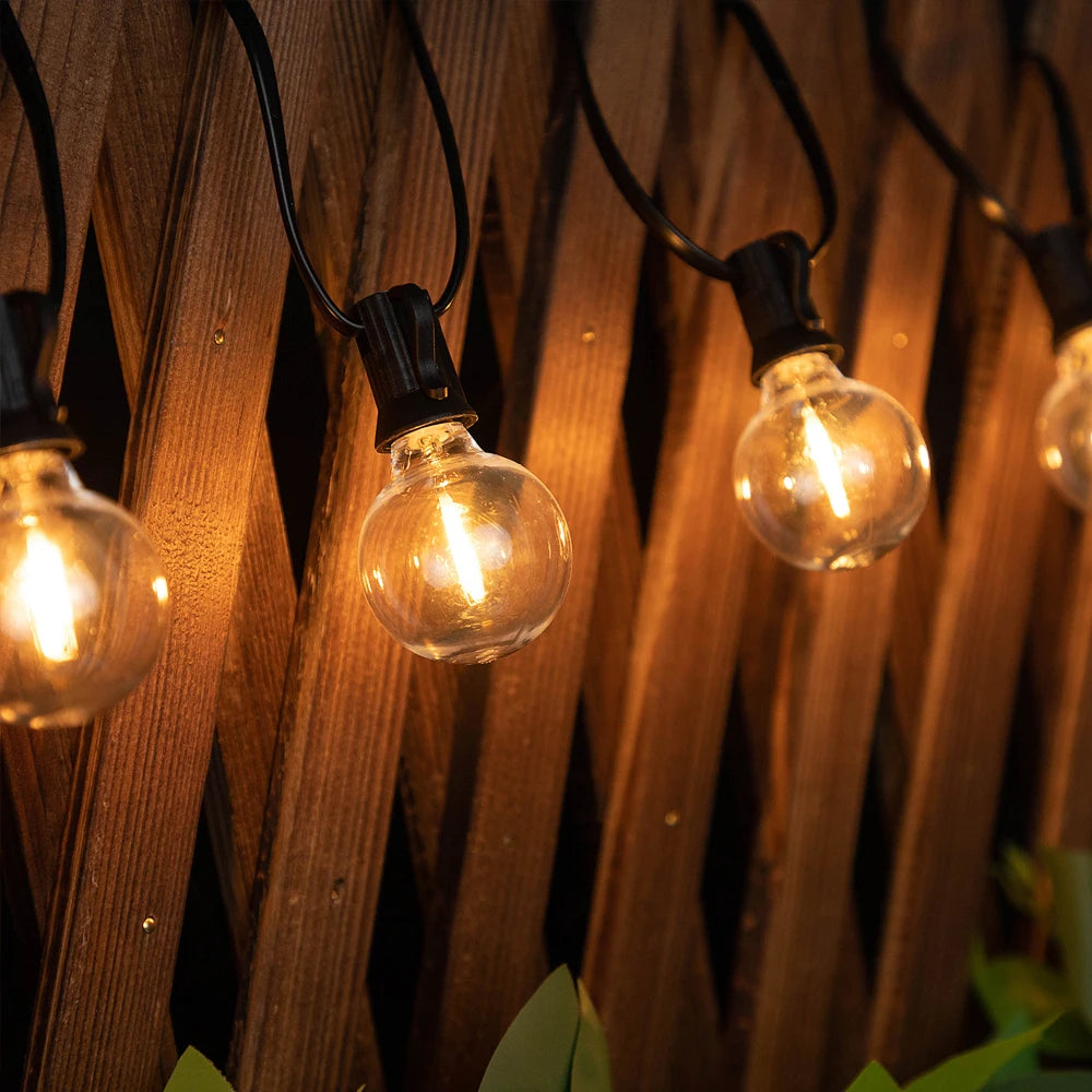 Shatterproof G40 String Light 220V 110V Led Outdoor Lights Garland E12 Waterproof Connectable Festoon Decoration Camping Light