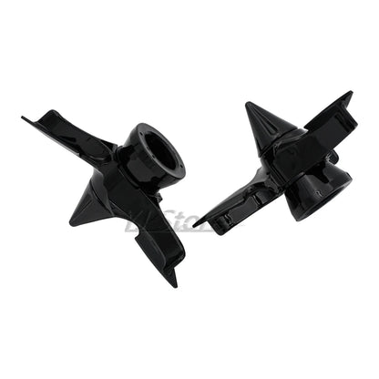 Fit For Harley Sportster Dyna Softail V-Rod Custom Motorcycle Skull Spun Blade Axle Caps Cover Front Axle Nut Covers