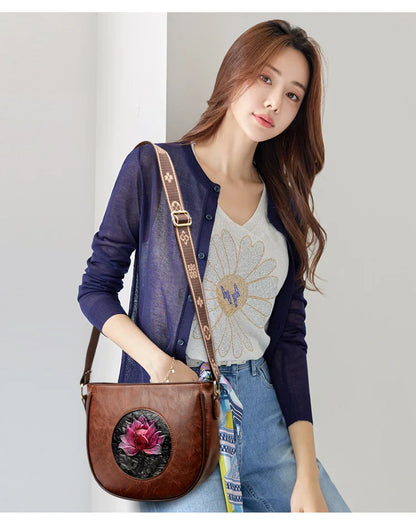 Women's Faux Leather Shoulder Bag Crossbody Purse Handbags Fashion Tote Bags for Ladies Stylish Casual Office School Bag wallet