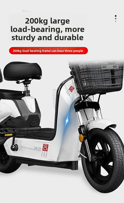 2024 New Model New National Standard Women's Compact Long-Range Electric Bicycle - Power-Assisted E-Scooter for Adult Females