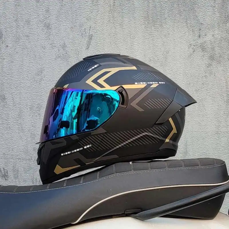Motorcycle Helmet  four seasons LVS  Professional racing dual lens safety helmet motorcycle full face protector, approved by DOT
