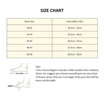 Mens Winter Slippers PU Leather Waterproof Indoor House Shoes Big Size Warm Fur Lined Home Bedroom Slippers