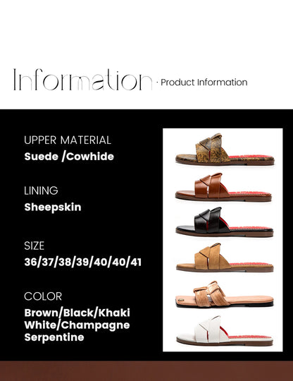 Fashionable Classic Design Women's New Slippers Outdoor Flat Bottom Beach Tourism Summer Women's Slippers