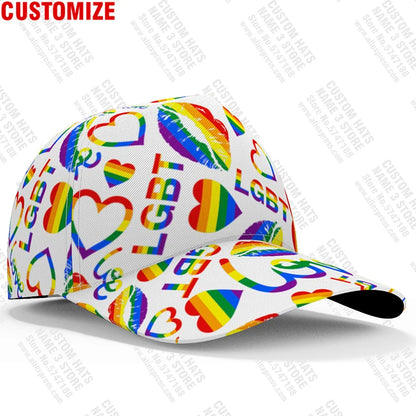 Rainbow Flag Baseball Cap Love Bisexual Gay Pride Hat Lesbian Lgbt Travel Philly Progress Six Colorful Peace Homosexual Headgear