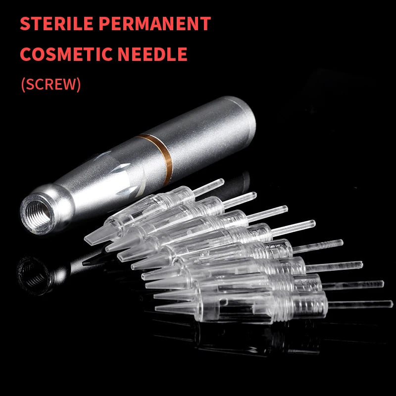 Wireless PMU Machine Kit or Disposable Sterilized Tattoo Needles for Permanent Eyebrow Lip Eyeliner Makeup Tattoo Pen Machine