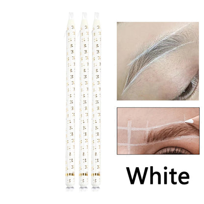 Eyebrow Pencil Waterproof Professional Microblading Permanent Red White Eyebrow Pen Tattoo Art Makeup Eye Pen Enhancers Cosmetic