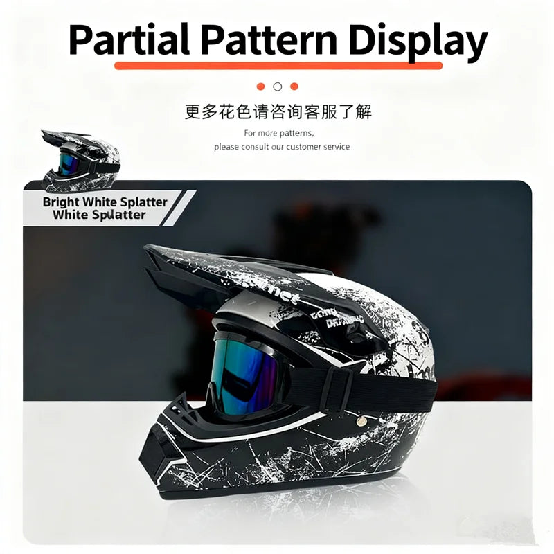 High Quality Motorcycle Off Road Racing Helmet ATV Forest DH Mountain Bike Full Helmet DOT Approved