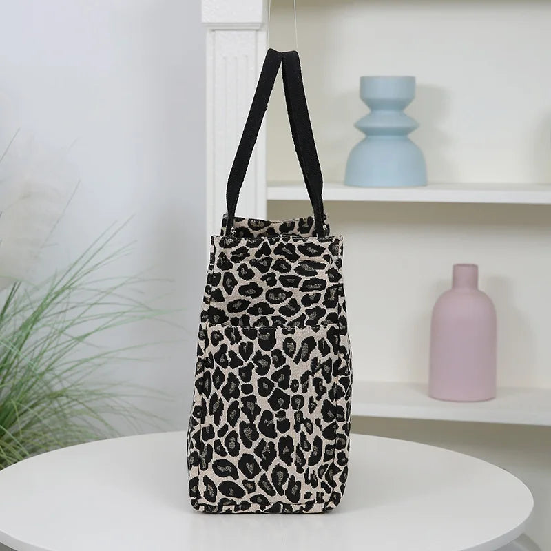 New Thickened Knitted Tote Bag, Floral Pattern Retro Large Capacity Handbag for Work  tote bag Shopping Daily Use School Commute