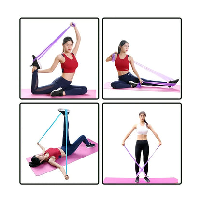 Elastic Fitness Bands Resistance Bands Elastic Fitness Tapes Yoga Pilates Crossfit Stretching Muscular Work Out Equipment