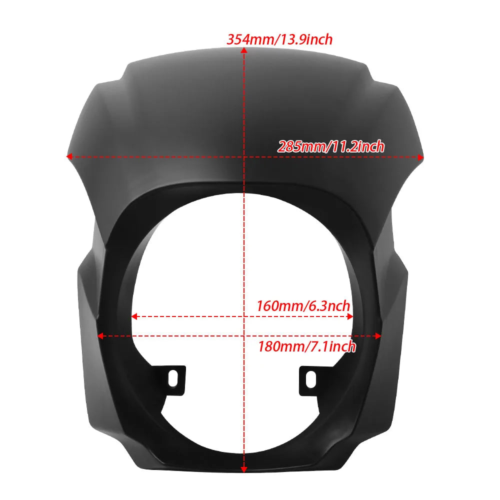 Motorcycle Matte Black Front Mask Headlight Fairing Cowl Cover For Harley Softail Breakout FXBR FXBRS 2018-2022 2021