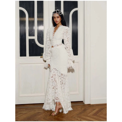 Women White Lace Trim Corset Mini Dress Sexy Sweetheart Neck Spaghetti Strap Slit Hem 2026 Summer Leisure Nightclub Party Wear