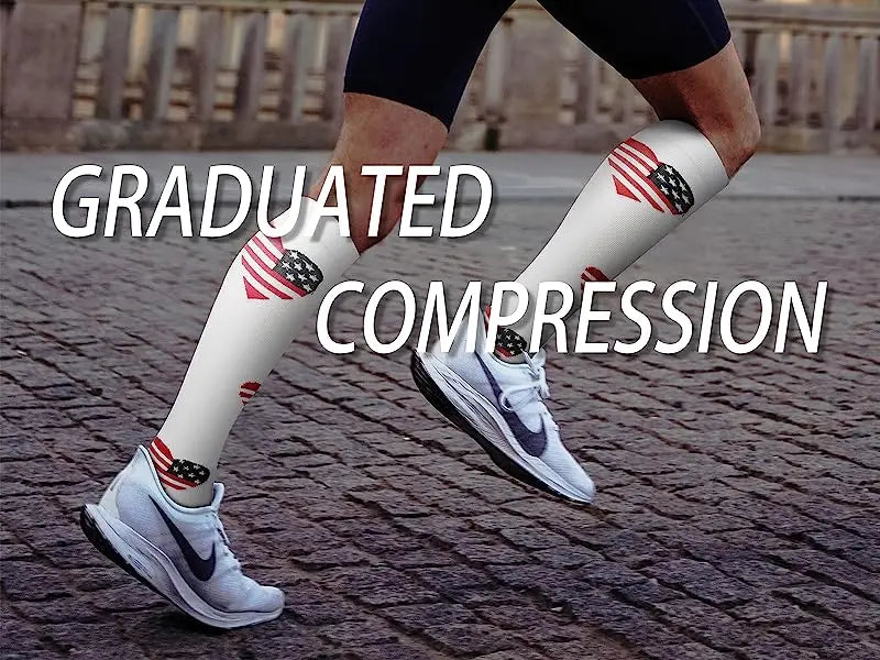 4 Pairs of Compression Socks Men Women Medical Varicose Veins Nursing Socks For Outdoor Running Pregnant Sports Socks