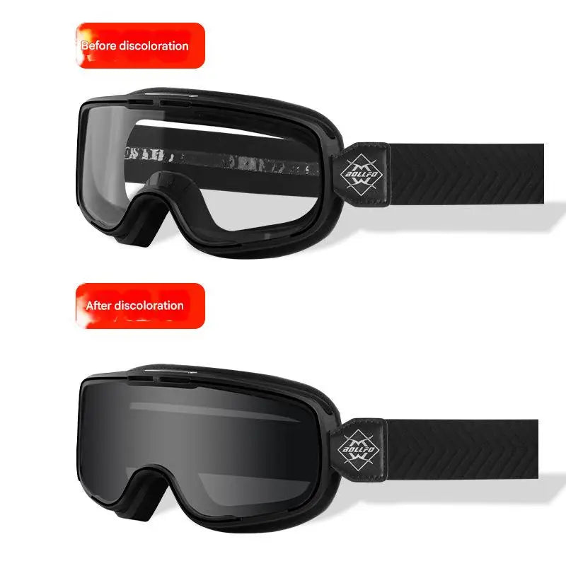 For Retro Anti-Fog Motorcycle Goggles Harley Windscreen Windproof Dustproof Riding Glasses for Motorbike