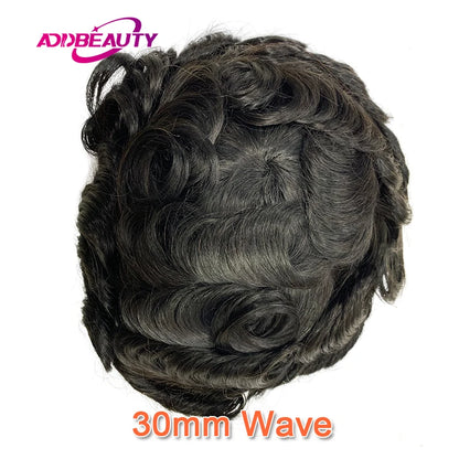 Dreadlocks Man Hair Prosthesis Mono NPU Men Toupee Human Hair Wigs Indian Human Hair System Unit Natural Color 7inche Dreadlocks