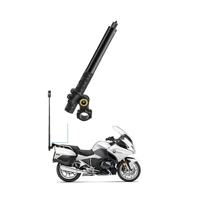 Motorcycle Bike Selfie Stick for INSTA360 X2/X3 Handlebar Mount Camera Bracket 27.9cm-113.5cm Adjustable Length 1/4 Inch Screw
