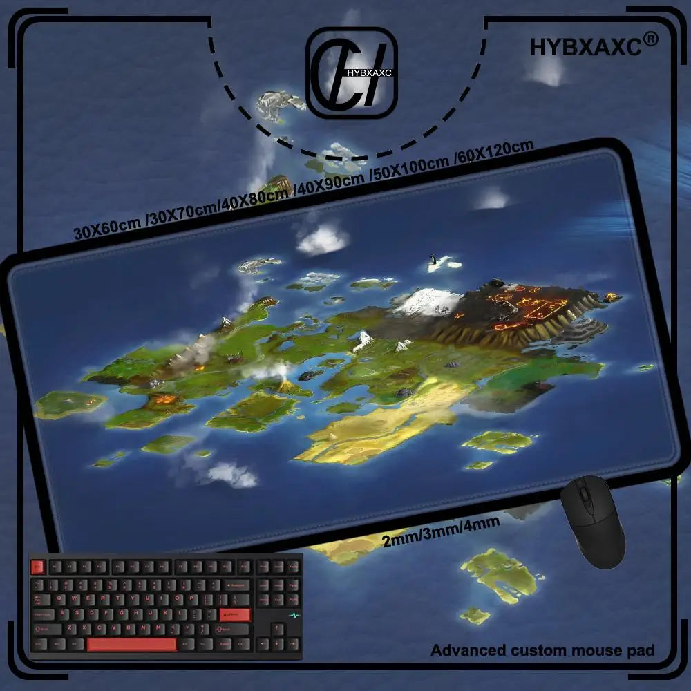 Radio Dj workbench Mouse Pad Cute HD Desk Pad Extended Gaming Keyboard Mats Large 90x40cm XXL Gamer Mousepad