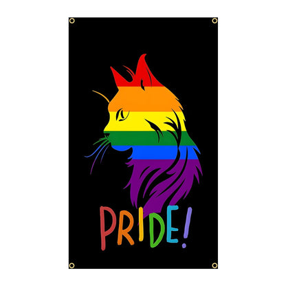 LGBTQ Rainbow GAY Bisexual Pride Flags Polyester Digital Printing Banner for Bedroom Wall Art Out Door Tapestry Decoration