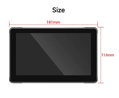 7-inch motorcycle navigation screen, Ipx 6, 1024 x 600, wireless automatic monitor, Android, Apple Carplay