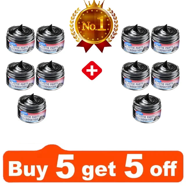 Car Interior Scratch Repair Cream - Car Scratch Repair | Tire Gloss Repair, Black Interior and Dashboard Plastic Surface Repair