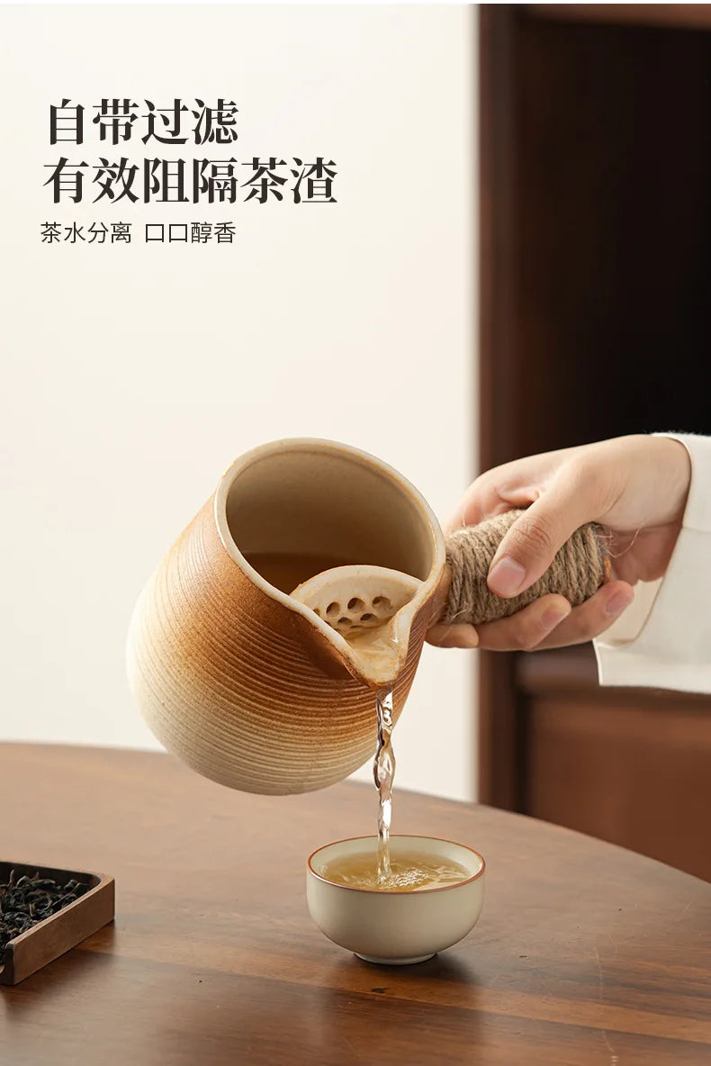 Ceramic Baked Milk Tea Pot Can Be Dry Boiled Boiled Tea Warm Milk Pot Teapot Tea Infuser