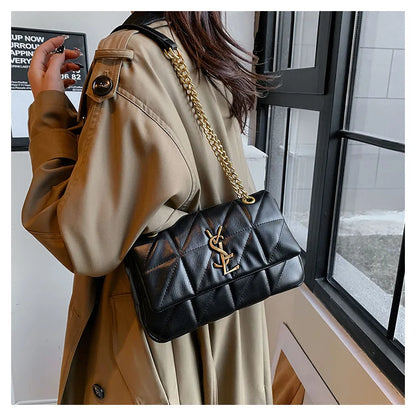 2025 New Luxury Diamond Quilted Chain Bag Women Fashion Crossbody Shoulder Bag For Commute