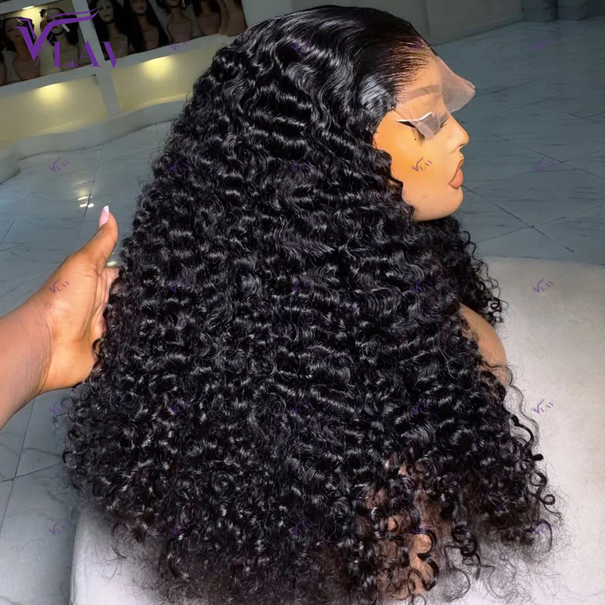 13×6 HD Lace Frontal Curly Wigs Glueless Wigs Human Hair 13×4 400 Density Curly 360 HD Transparent Lace Wig PrePlucked For Women