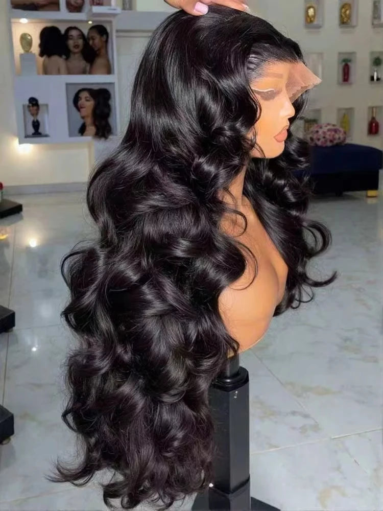 8-40 Inch 200% Density Body Wave Human Hair Lace Frontal Wigs 13x4 13×6 Lace Front Wigs Pre Plucked Glueless Lace Frontal Wigs