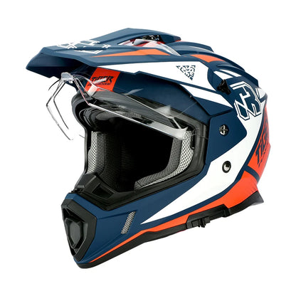 Tiger JTO1 Adventure Motorcycle Helmet Dual SunVisor Helmet Size S-3XL Off-road Casco Moto Highly Breathable For  ADV Long Rides