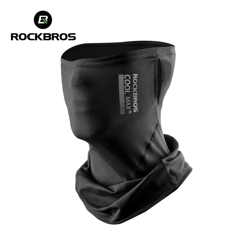 ROCKBROS Ice Silk Cycling Face Mask Summer Anti-UV Quick Dry Breathable Bike Scarf Mask  Fishing Riding Bandana Face Neck Cover