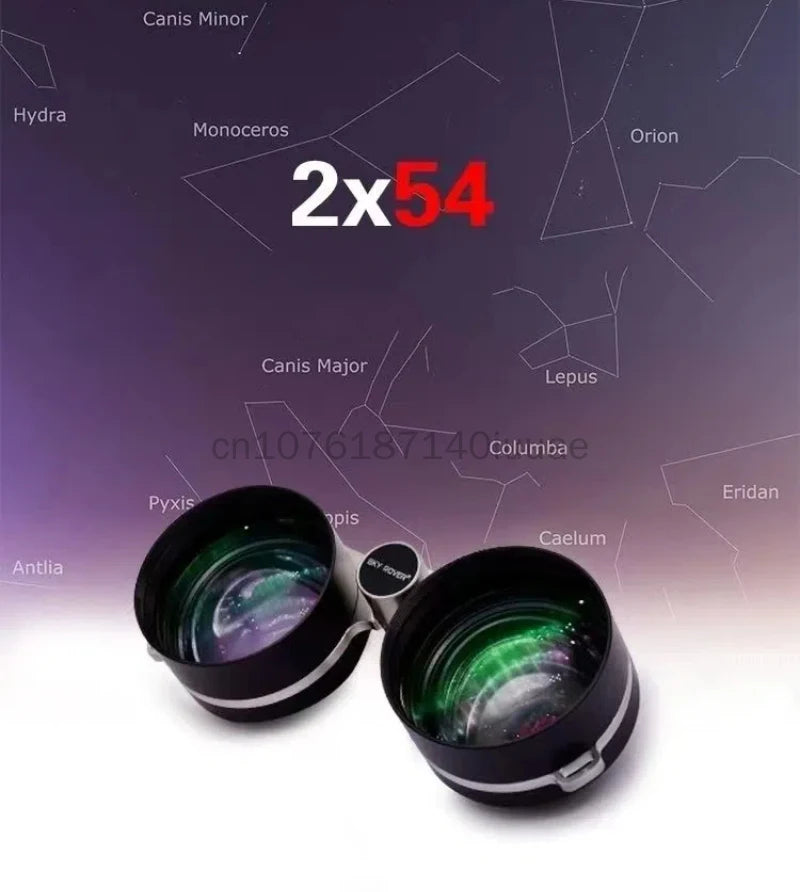 New Type of High-definition Small Portable Telescope with Full Optical Lenses, Outdoor Viewing and Hunting Binoculars 2x54