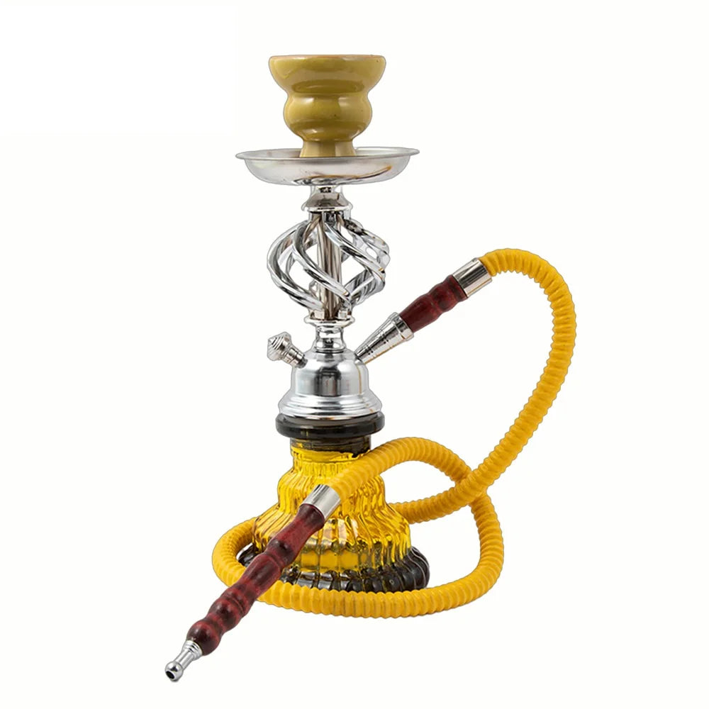Glass Complete Shisha Hookah Set with Ceramic Bowl Tongs Hookah Hose Shisha Nargile Sheesha Narguile Chicha Water Pipe Hookah