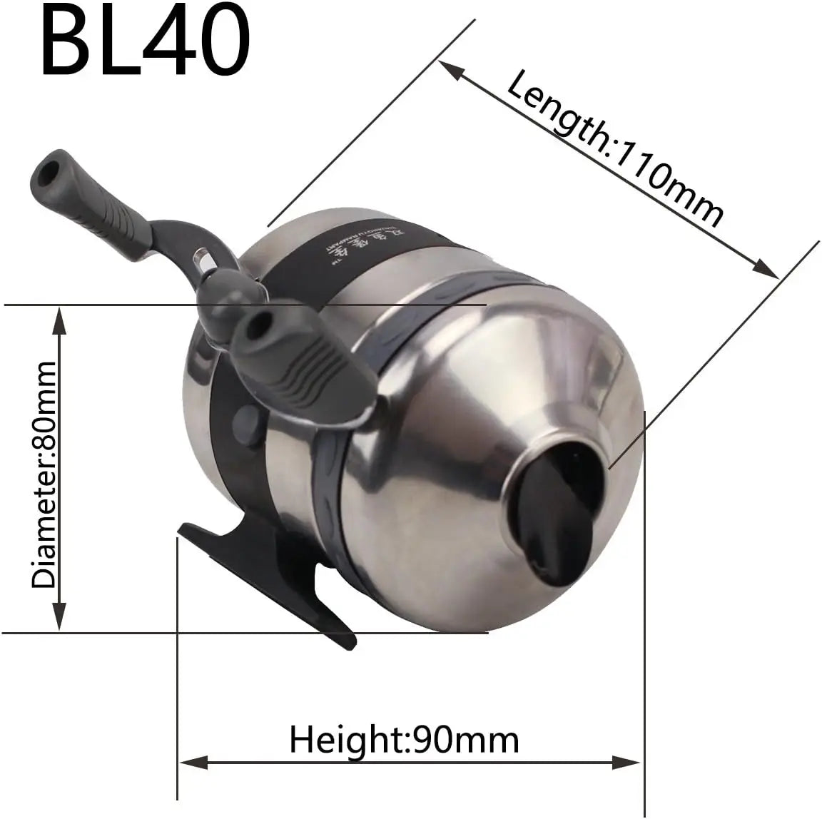 Bowfishing Reel Seat Spincast Reel with Fishing Reel Seat Gear Right and Left Hand for Recvrve Compound Bow