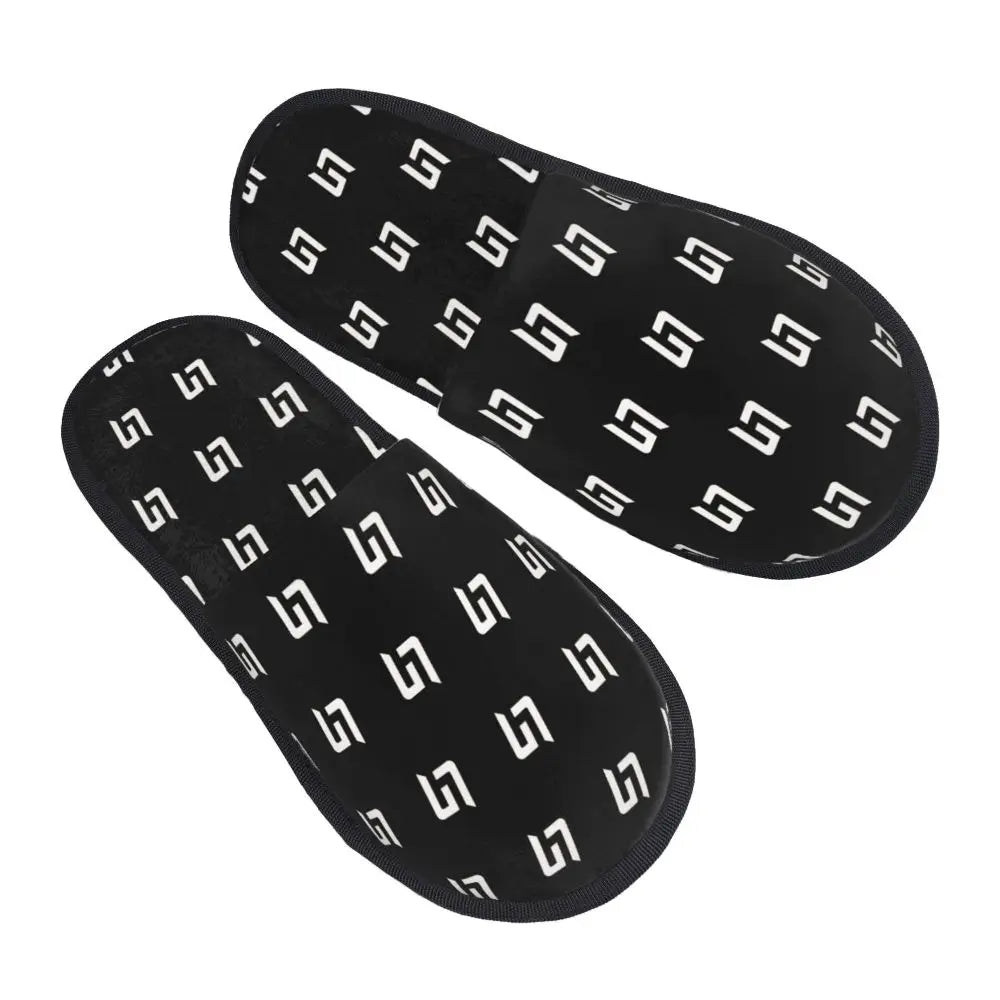 Custom British Lando Norris Racing Driver Guest Slippers for Spa Women House Slipper
