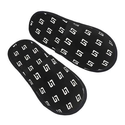 Custom British Lando Norris Racing Driver Guest Slippers for Spa Women House Slipper