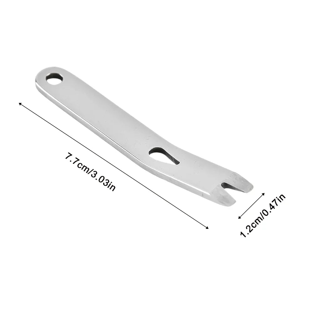 EDC Gear Stainless Steel Mini Crowbar Prybar Pry Bar Pocket Tool Camp Gadget Outdoor Utility Multi Multipurpose Camping Gadgets