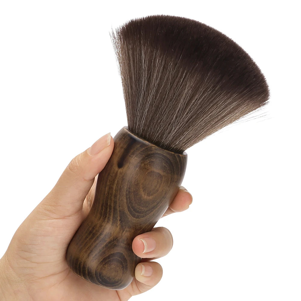 Professional Barber Duster Neck Face Brushes Hair Clean Soft Black Hairbrush Salon Cutting Hairdressing Styling Make Tools