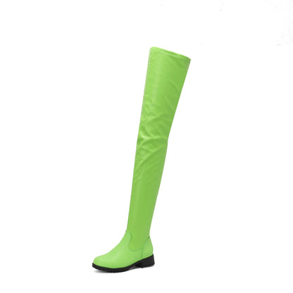 Winter New Plus Size 48 Women's Over The Knee Boots Thick Heel Long Tube Boots Platform Shoes