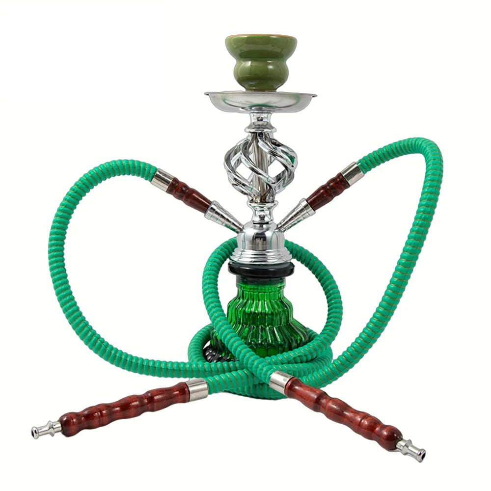 Glass Complete Shisha Hookah Set with Ceramic Bowl Tongs Hookah Hose Shisha Nargile Sheesha Narguile Chicha Water Pipe Hookah
