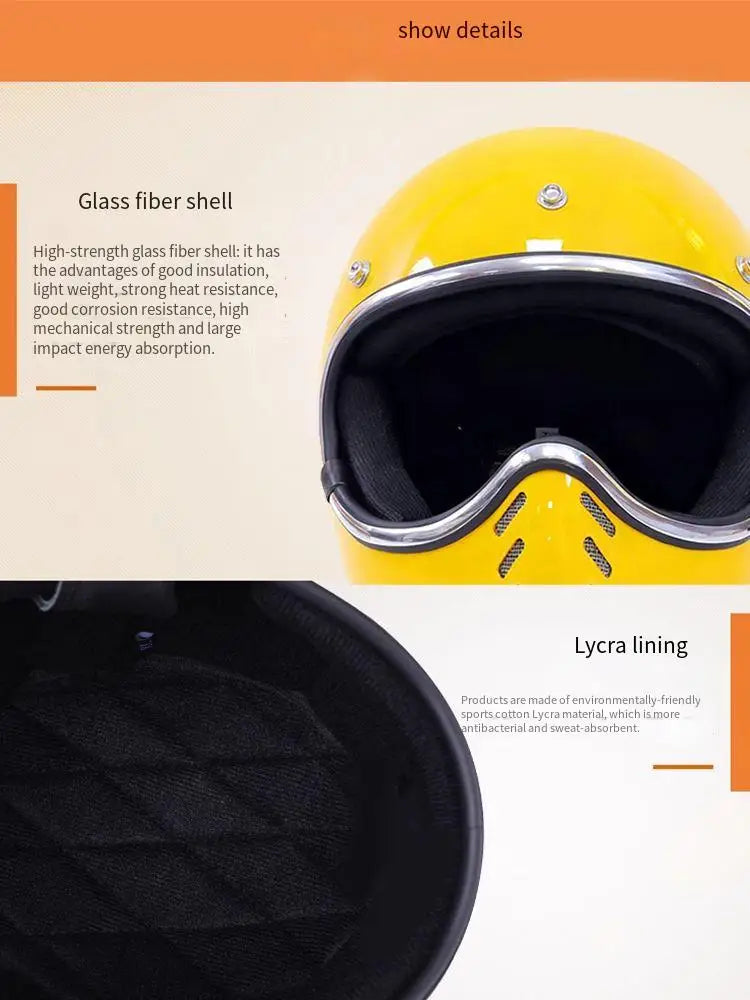 Motorcycle helmet Japanese pointy helmet retro cruise knight helmet motorcycle scooter FRP four seasons space helmet.