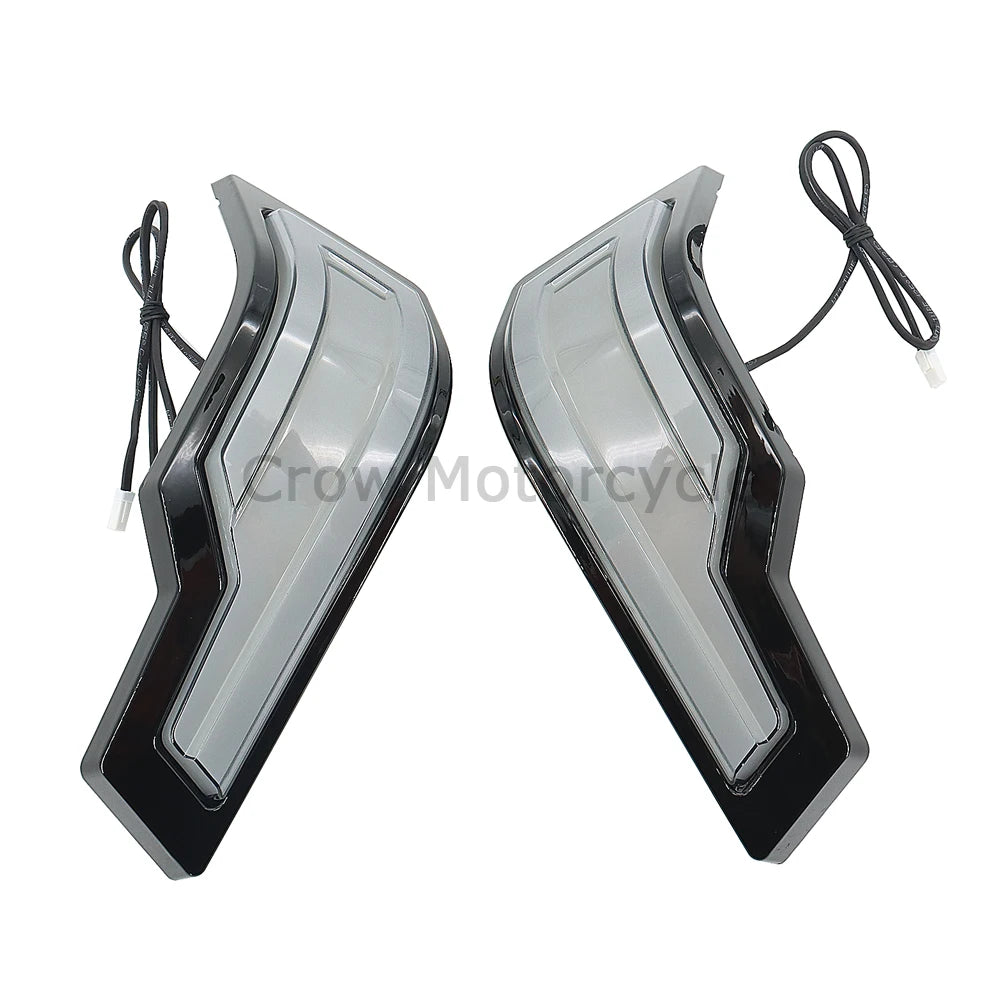 For Harley Touring Road Electra Glide Ultra Classic FLHTCU 2014+UP 2022 Motorcycle LED Tracer Tour-Pak Lights Chrome Rear Lights