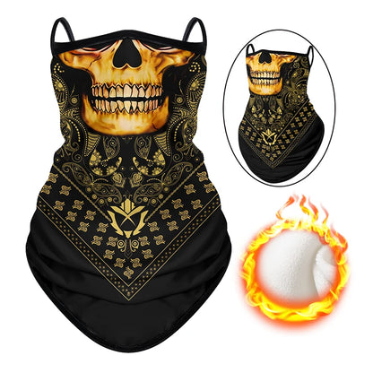 Motorcycle Warm Scarf Thick Ski Mask Windproof Polar Fleece Winter Riding Cold-proof Face Towel Unisex Outdoor Hiking Neck Cover