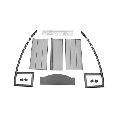 Aluminum Alloy Clip on Newspaper Rack, Magazine Display Rack, Magazine Rack, Brochure Display Rack - Black/White