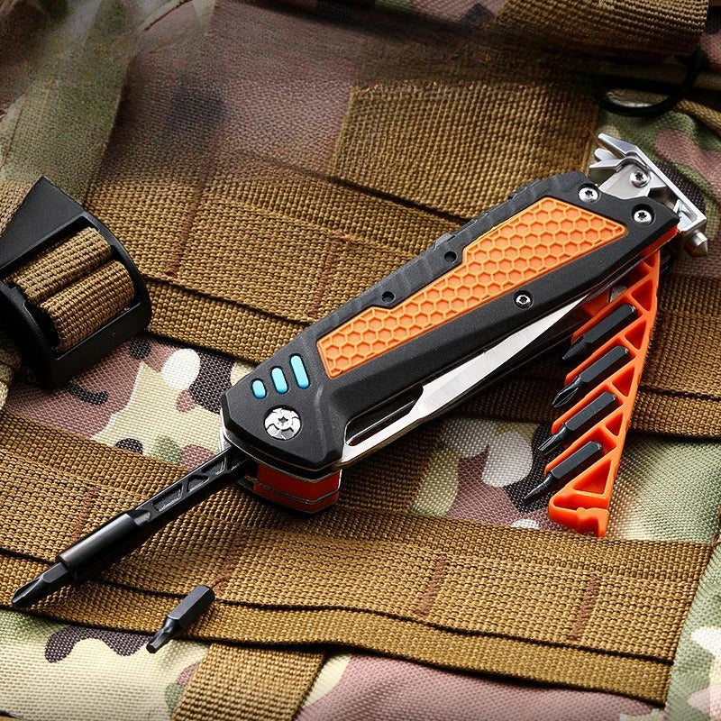 2025 New Outdoor Popular Multi Functional Folding Combination Tool for Convenient Camping and Hiking EDC Survival Equipment