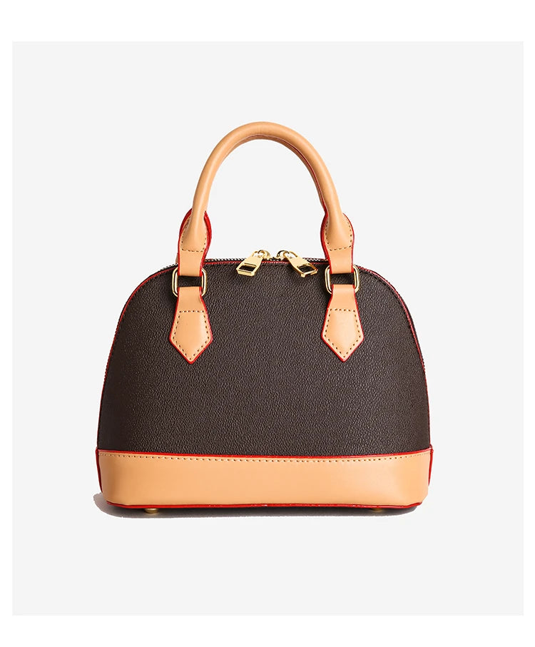 Trend Luxury Designer Ladies Handbag Women's Vintage PU Leather Shell Bag Casual Crossbody Bags for Women Shoulder Bag for Phone