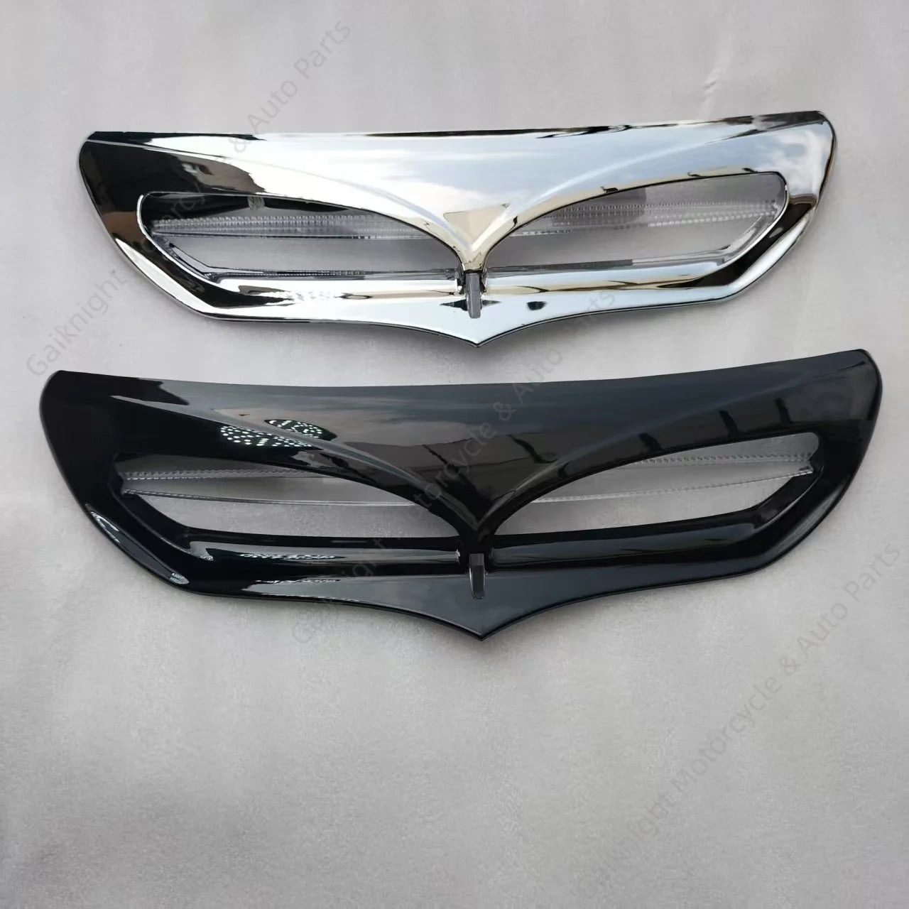 Motorcycle LED Light Batwing Fairing Vent Trim Accent Parts For Harley Touring Electra Street Glide Tri Glide Ultra 2014–2022
